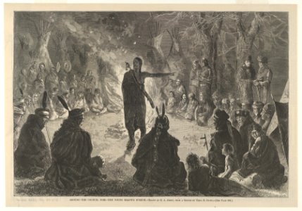Around the Council Fire, The Young Brave's Speech (Harper's Weekly, May 10, 1873) MET DP850750