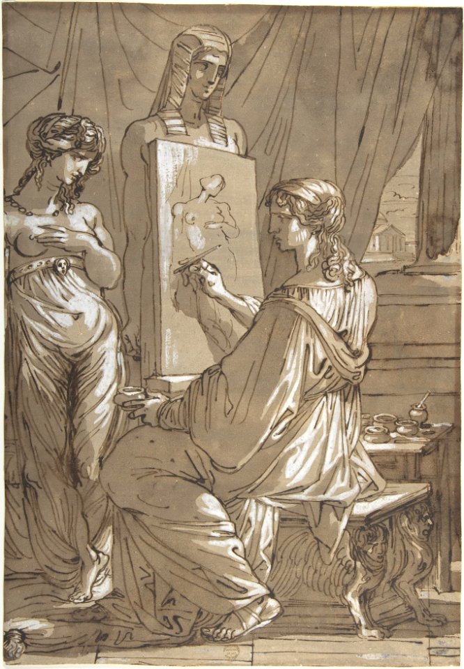 An Artist and His Model MET DP801402