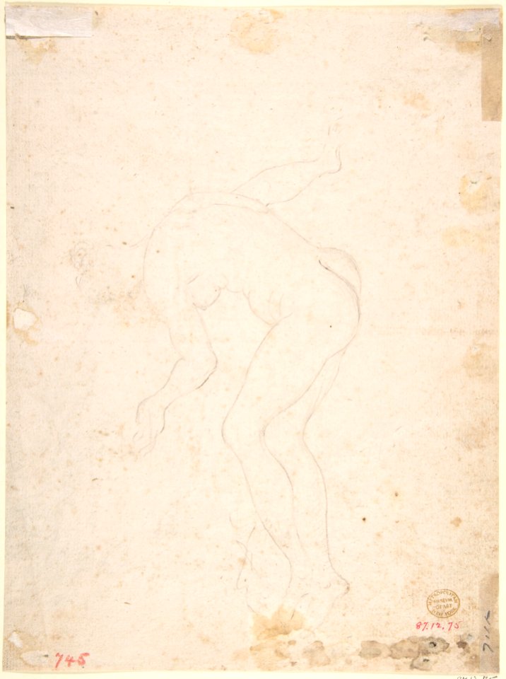 An Audience (recto); Sketch of a nude woman (verso) MET DP802441