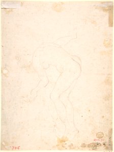 An Audience (recto); Sketch of a nude woman (verso) MET DP802441