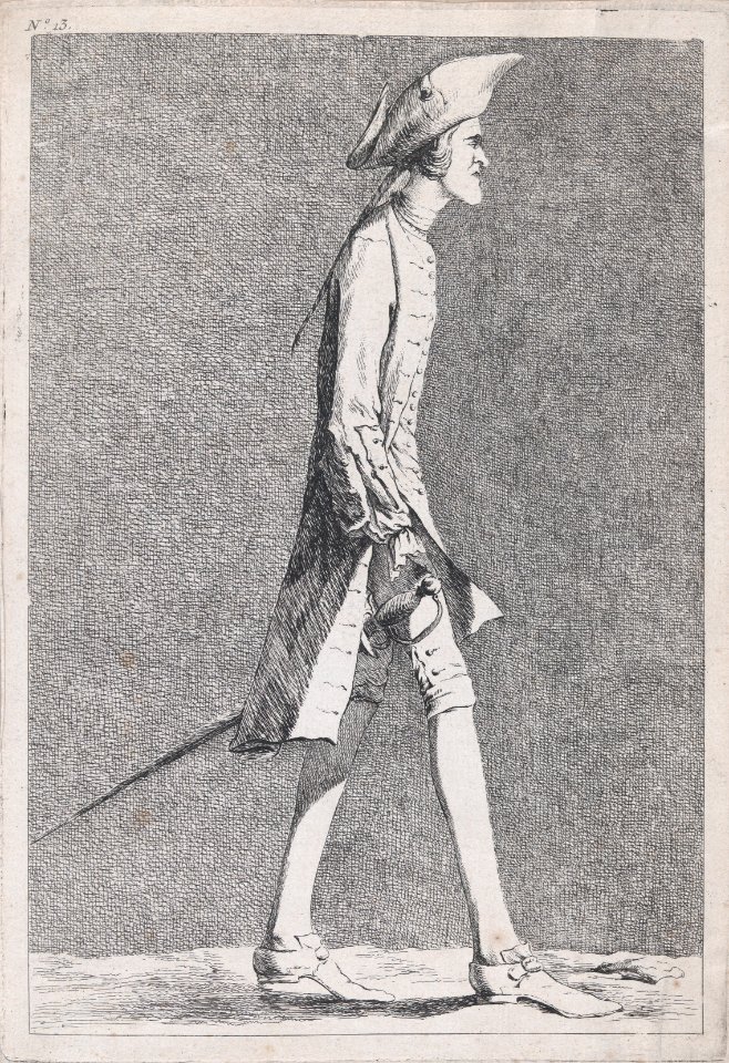 An Artist at the French Academy in Rome (?), pl. XIII from "Recueil de caricatures" MET DP876385