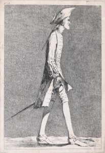 An Artist at the French Academy in Rome (?), pl. XIII from "Recueil de caricatures" MET DP876385