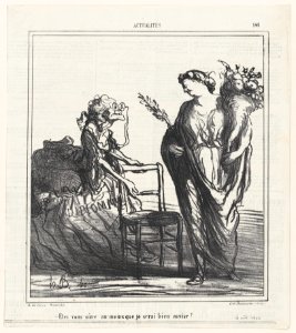 Are you sure at least that I will be comfortable?, from 'News of the day,' published in Le Charivari, August 14, 1866 MET DP877517