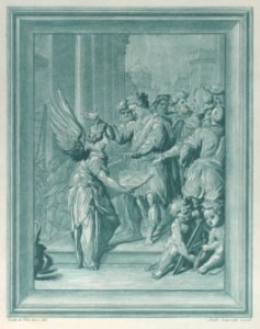 An angel directing the construction of a building Met DP885446