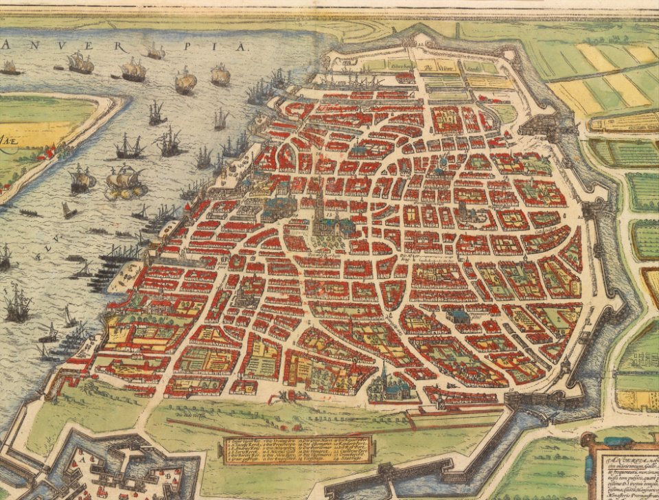 Anverpia from Braun and Hogenberg's Civitates Orbis Terrarum MET DP326686