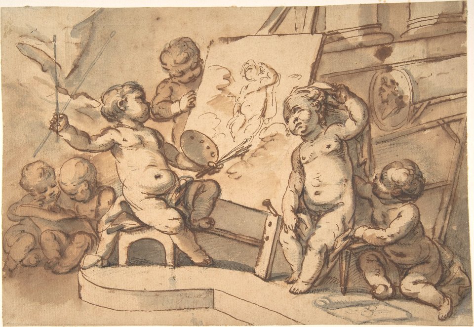Allegory of Painting with Putti MET DP808580