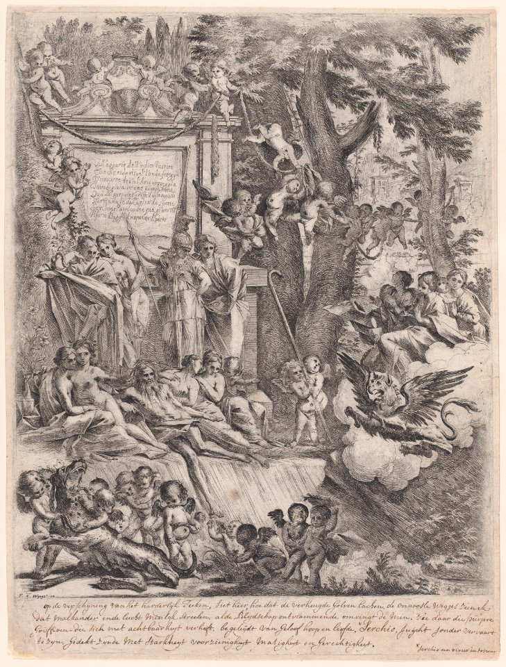 An allegory in honor of the arrival of Cardinal Franciotti as Bishop of Lucca Met DP888751