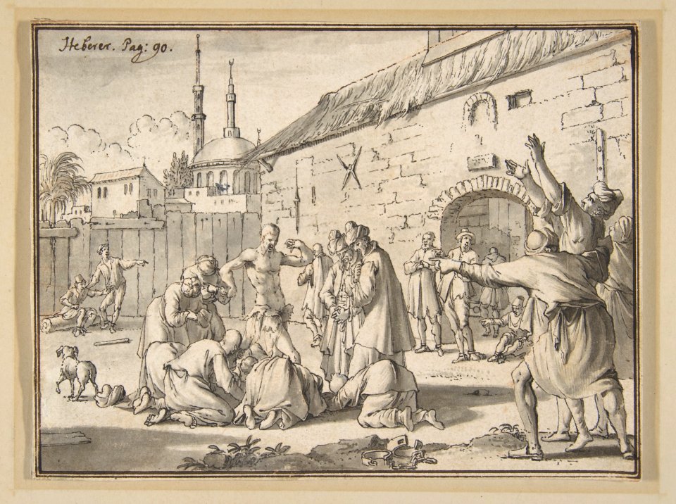 An Islamic Prophet Appearing in the Courtyard of a Prison in Alexandria MET DP811463