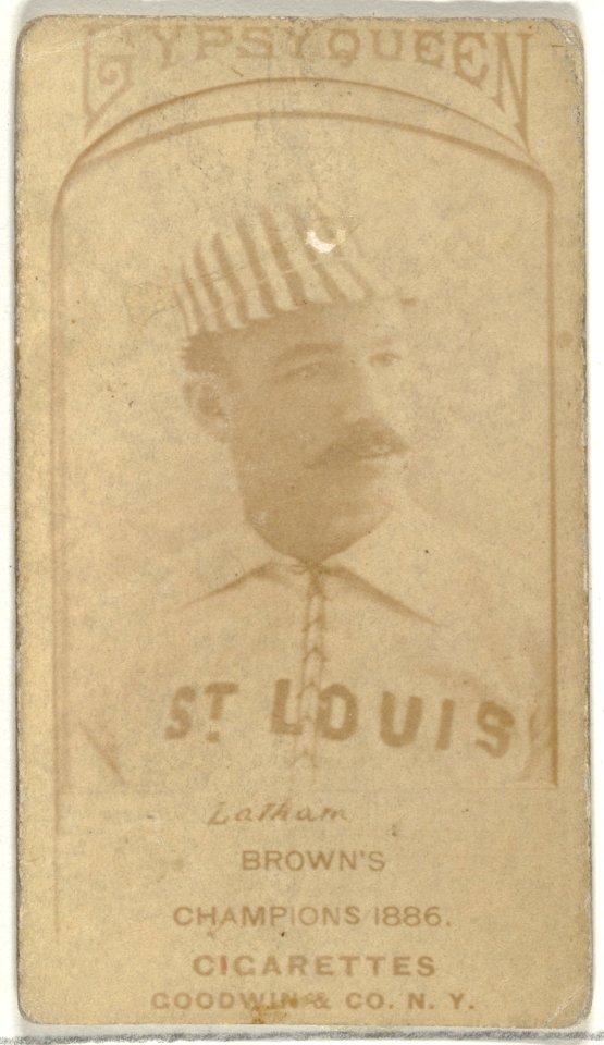 Arlie Latham, 3rd Base, St. Louis Browns, from the Old Judge series (N172) for Old Judge Cigarettes MET DP846067