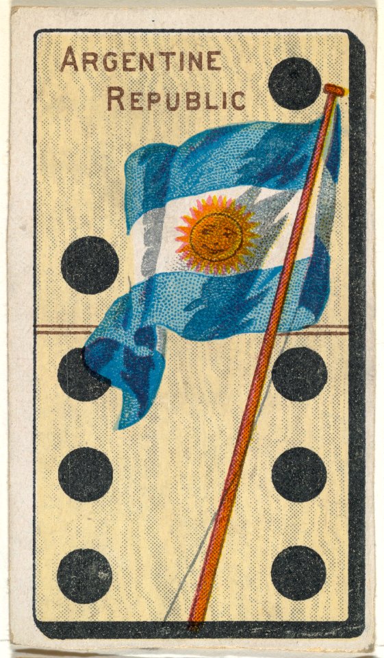 Argentine Republic, from the National Flag on Domino series (T177) issued by Kinney Brothers to promote Sweet Caporal Cigarettes MET DP842618