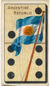 Argentine Republic, from the National Flag on Domino series (T177) issued by Kinney Brothers to promote Sweet Caporal Cigarettes MET DP842618