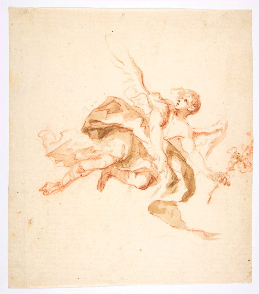 An Angel holding a Lily MET DP818024