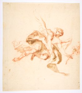 An Angel holding a Lily MET DP818024