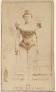 Angeline Allen, from the Actors and Actresses series (N45, Type 8) for Virginia Brights Cigarettes MET DP831363