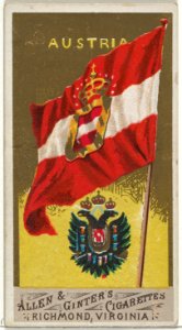 Austria, from Flags of All Nations, Series 1 (N9) for Allen & Ginter Cigarettes Brands MET DP841340