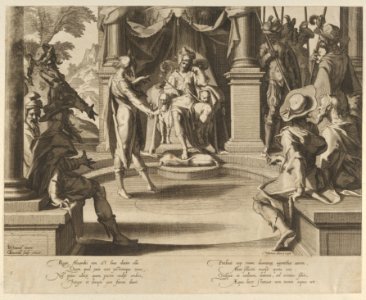 Alexander the Great as a Judge, from Thronus Justitiae, tredecim pulcherrimus tabulis..., plate 10 MET DP836865