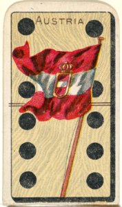 Austria, from the National Flag on Domino series (T177) issued by Kinney Brothers to promote Sweet Caporal Cigarettes MET DP842619