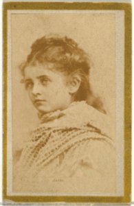 Anita, from the Actresses and Celebrities series (N60, Type 2) promoting Little Beauties Cigarettes for Allen & Ginter brand tobacco products MET DP839508