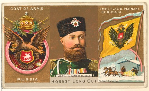 Alexander III, Czar of Russia, from the Rulers, Flags, and Coats of Arms series (N126-1) issued by W. Duke, Sons & Co. MET DPB873797