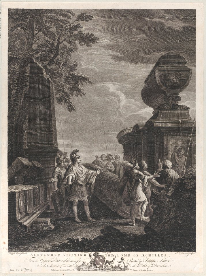 Alexander visiting the tomb of Achilles Met DP885489