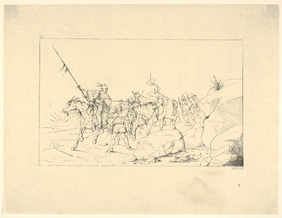 Albert S. Johnston Crossing the Desert to Join the Southern Army (from Confederate War Etchings) MET DP831337