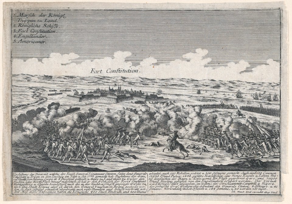 Attack on Fort Constitution, October 7, 1777 MET DP876928