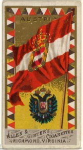 Austria, from Flags of All Nations, Series 1 (N9) for Allen & Ginter Cigarettes Brands MET DP841339