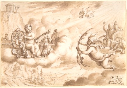Allegory of Art and Knowledge with the Coat-of-Arms of Hans Wilpert Zoller MET DP803232