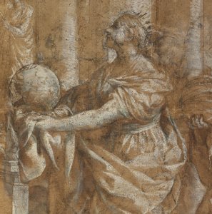 Allegory in Honor of Cardinal Antonio Barberini the Younger (1607-1671) (Design for an Engraving) MET DP144121