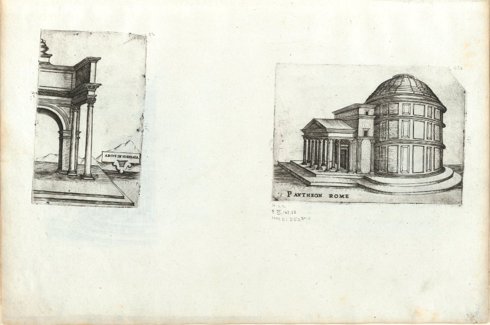 Arcus in Hispania, from a Series of Prints depicting (reconstructed) Buildings from Roman Antiquity MET DP874972