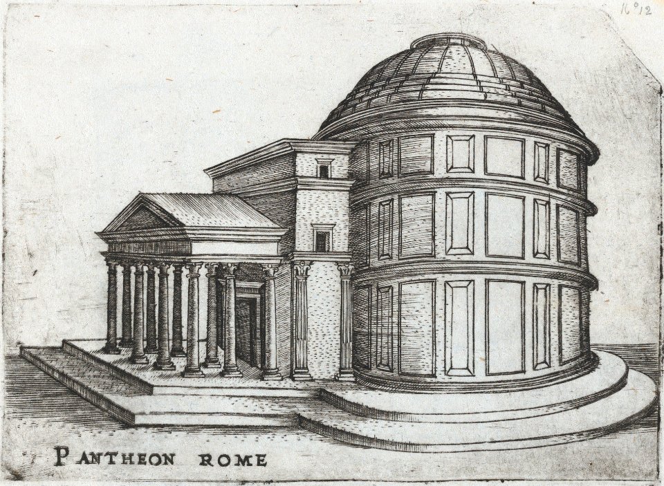Arcus in Hispania, from a Series of Prints depicting (reconstructed) Buildings from Roman Antiquity MET DP874974