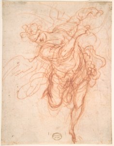 Angel (Recto); Fragmentary Sketches of Same Subject (Verso) MET DP802206