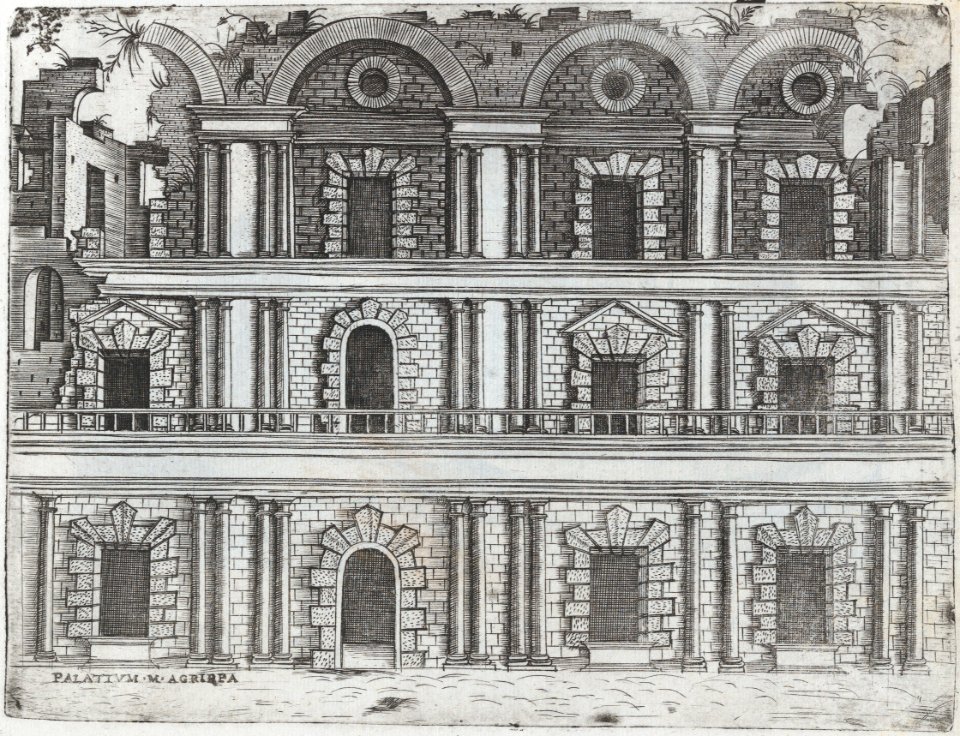 Arcus Vespasiani, from a Series of Prints depicting (reconstructed) Buildings from Roman Antiquity MET DP874971