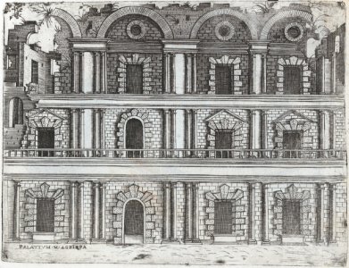 Arcus Vespasiani, from a Series of Prints depicting (reconstructed) Buildings from Roman Antiquity MET DP874971