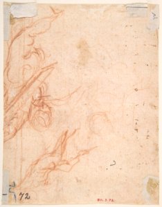 Angel (Recto); Fragmentary Sketches of Same Subject (Verso) MET DP802207