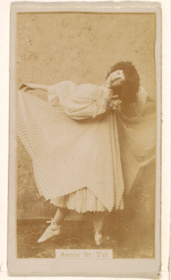 Annie St. Tel, from the Actresses series (N245) issued by Kinney Brothers to promote Sweet Caporal Cigarettes MET DP859639