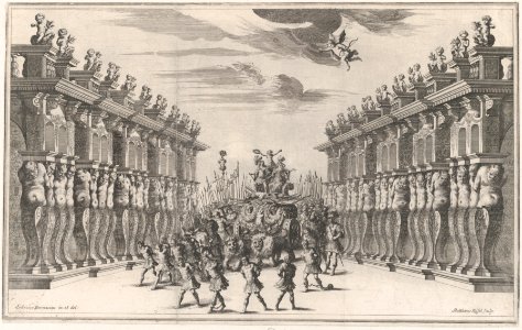 Atrium of the Palace of Venus; set design from 'Il Pomo D'Oro' MET DP874830