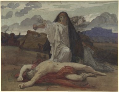 Antigone Gives Token Burial to the Body of Her Brother Polynices MET DP807380