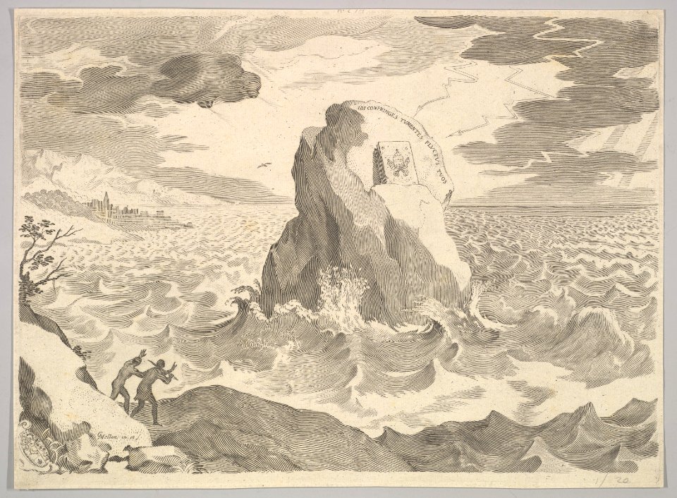 Allegory Against the Pelagian Heresy (Allégorie contre l'hérésy pélagienne et armoires) MET DP822469