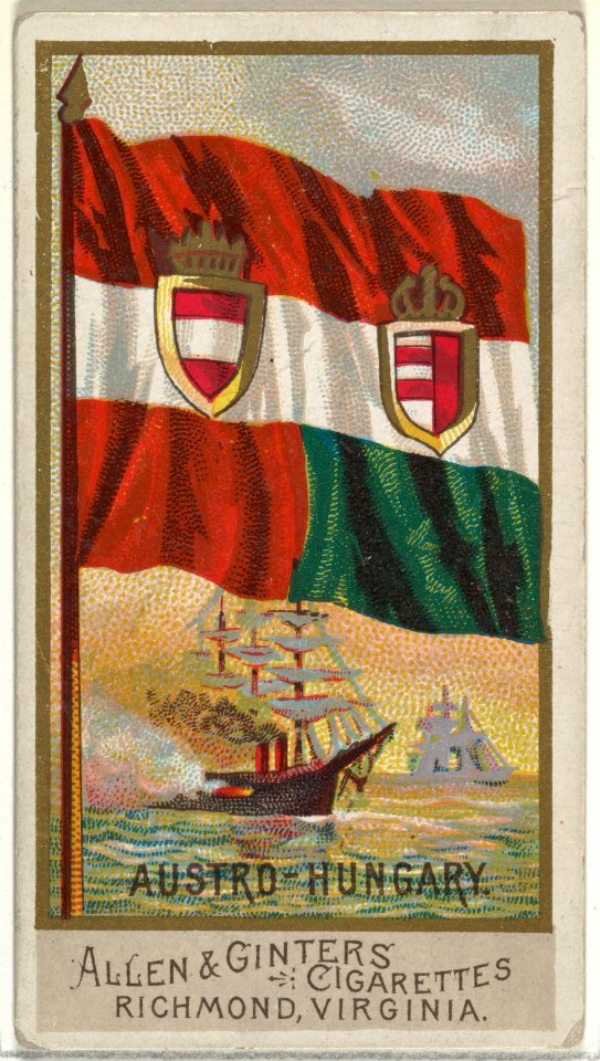 Austro-Hungary, from Flags of All Nations, Series 2 (N10) for Allen & Ginter Cigarettes Brands MET DP841360