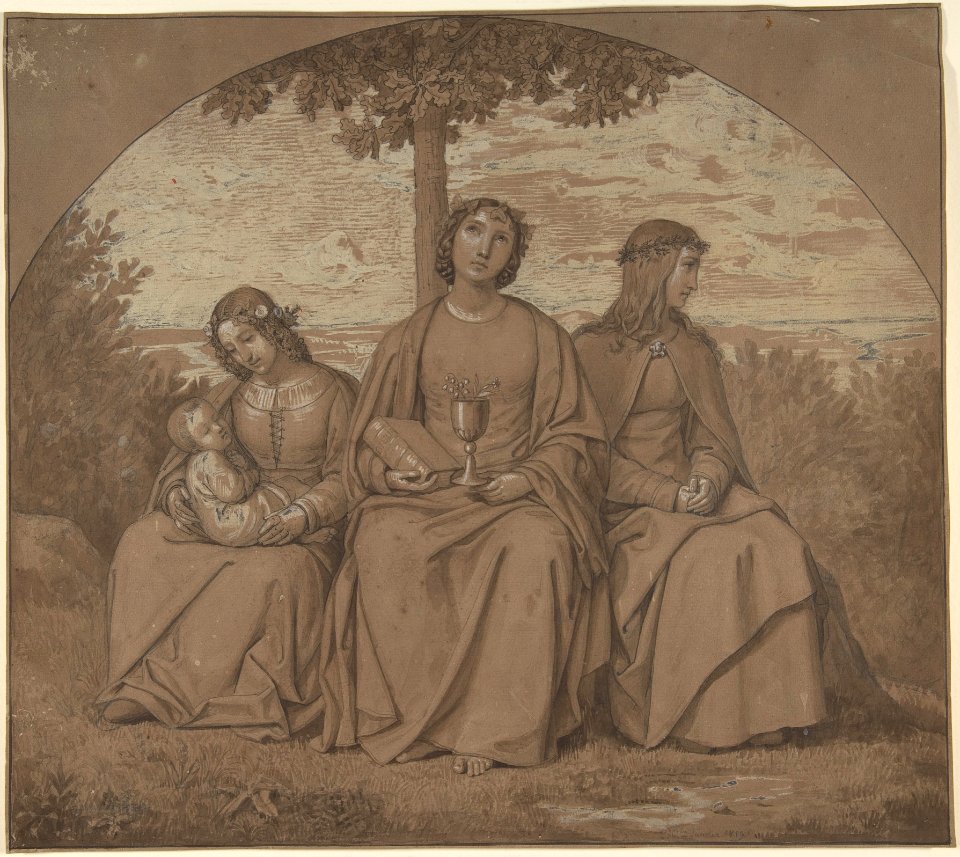 Allegories of Faith, Hope, and Charity MET DP804345