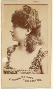 Annie Summerville, Corsair Co., from the Actors and Actresses series (N45, Type 6) for Virginia Brights Cigarettes MET DP831200
