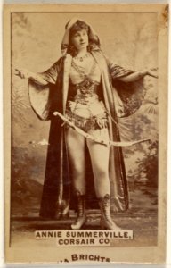 Annie Summerville, Corsair Co., from the Actors and Actresses series (N45, Type 6) for Virginia Brights Cigarettes MET DP831199