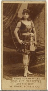 Annie Summerville, from the Actors and Actresses series (N145-3) issued by Duke Sons & Co. to promote Cross Cut Cigarettes MET DP839836