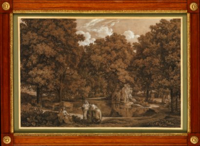 Arcadian Landscape with Three Figures at a Lake MET DP162181