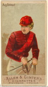 August Belmont, from the Racing Colors of the World series (N22a) for Allen & Ginter Cigarettes MET DP835151