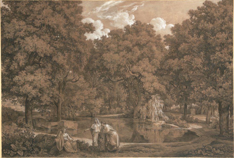 Arcadian Landscape with Three Figures at a Lake MET DP148226