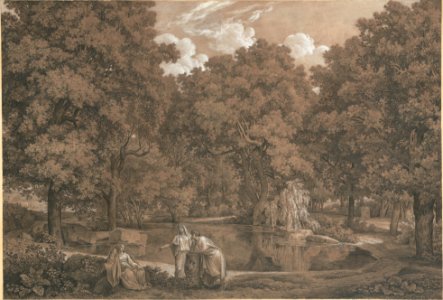 Arcadian Landscape with Three Figures at a Lake MET DP148226
