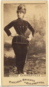 Annie Summerville, from the Actors and Actresses series (N45, Type 1) for Virginia Brights Cigarettes MET DP830037