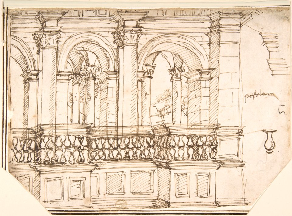 Arcade in the Balustrade (Stage Setting?) MET DP801921